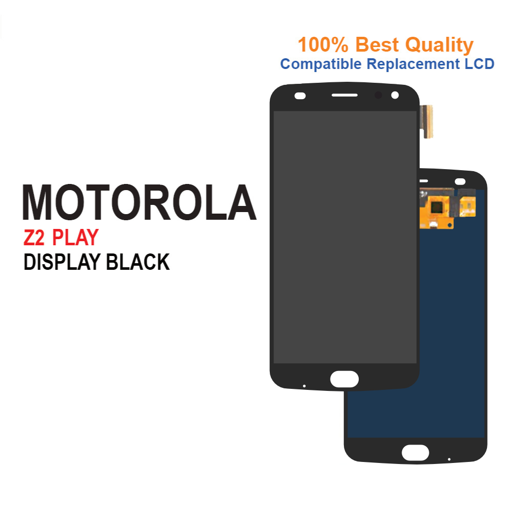 Compatible Replacement Complete LCD For Motorola Z2 Play-Black